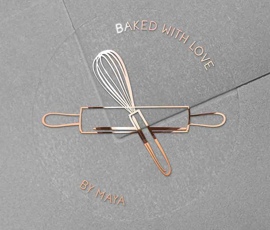 Baking business stickers with personalized name