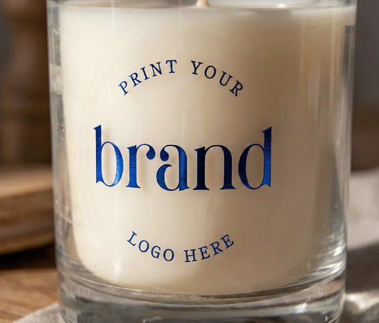 How to Brand Handmade and Wholesale Candles with Transparent Matte Vinyl